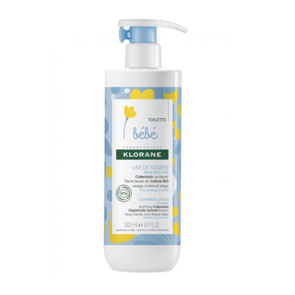 KLORANE BEBE LAIT DE TOILETTE SANS RINÇAGE 500mL