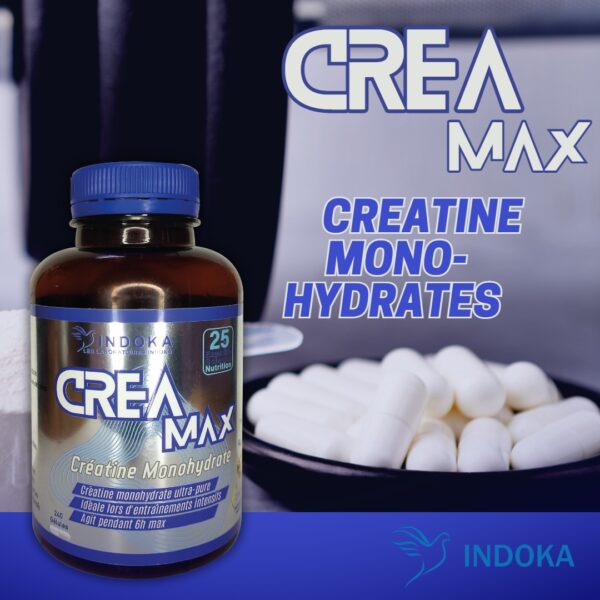 INDOKA CREA MAX Creatine Monohydrate 240 Gélules