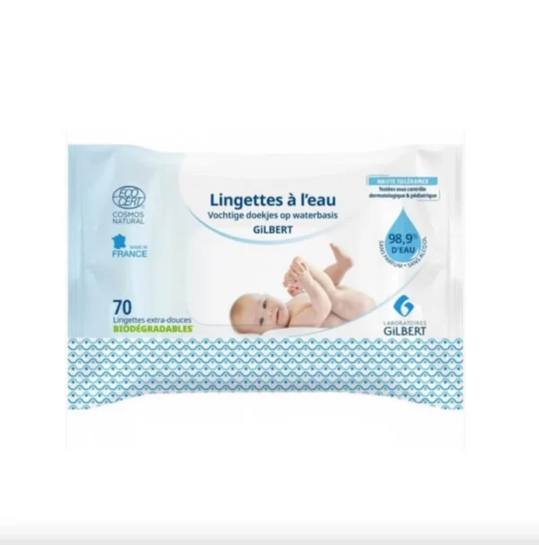 GILBERT LINGETTES A L'EAU BIODEGRABLES 70 PCS