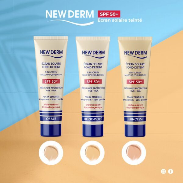 NEW DERM ECRAN SOLAIRE TEINTÉ SPF50+