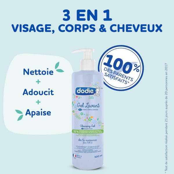 DODIE GEL LAVANT 3N1 500ml – Image 2