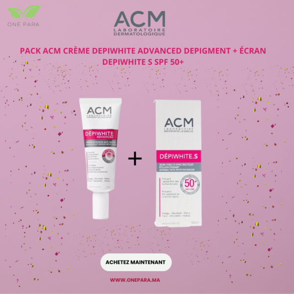 PACK ACM CRÈME DEPIWHITE ADVANCED DEPIGMENT + ÉCRAN DEPIWHITE S SPF 50+