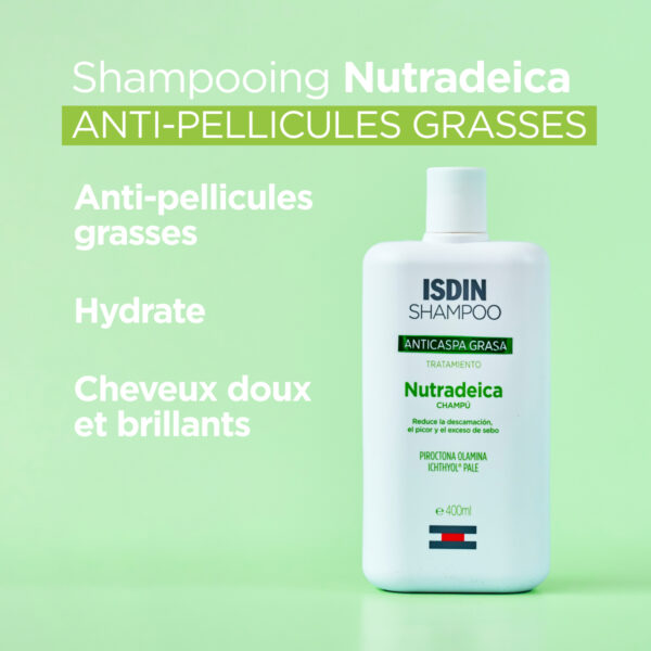 ISDIN NUTRADEICA SHAMPOING PELLICULE GRASSE 200ml – Image 2