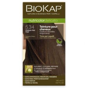 BIOKAP NUTRICOLOR DELICATO 5.34 CHATAIN MIEL CLAIR