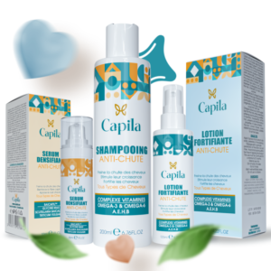 Capila Shampoing 200ml+ Lotion 125ml+ Serum 30ml Pack Anti-Chute