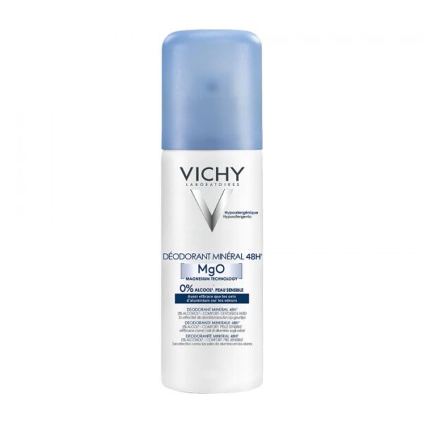 VICHY DÉODORANT MAGNÉSIUM MINÉRAL 48H AEROSOL PEAUX SENSIBLES 125ml