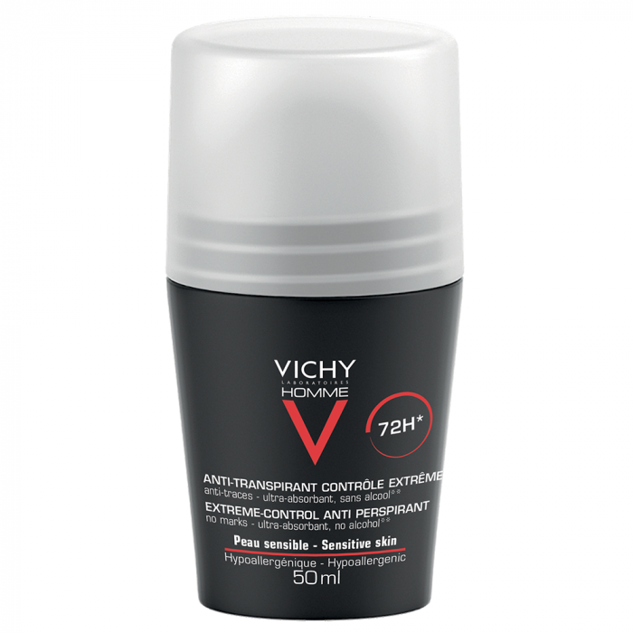 VICHY DEODORANT ANTI TRANSPIRANT EFFICACE 72H CONTROLE TRANSPIRATION HOMME 50ml VICHY DEODORANT ANTI TRANSPIRANT EFFICACE 72H CONTROLE TRANSPIRATION HOMME 50ml