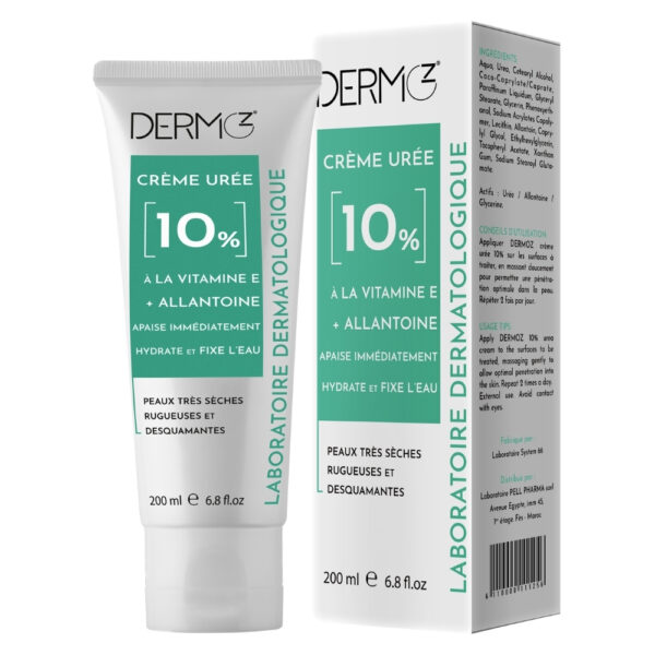 Dermoz Crème Hydratante Apaisante Urée 10% 200ml