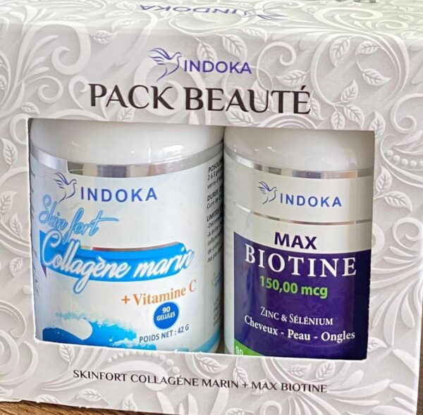 INDOKA PACK BEAUTE COLLAGENE + MAX BIOTINE – Image 2