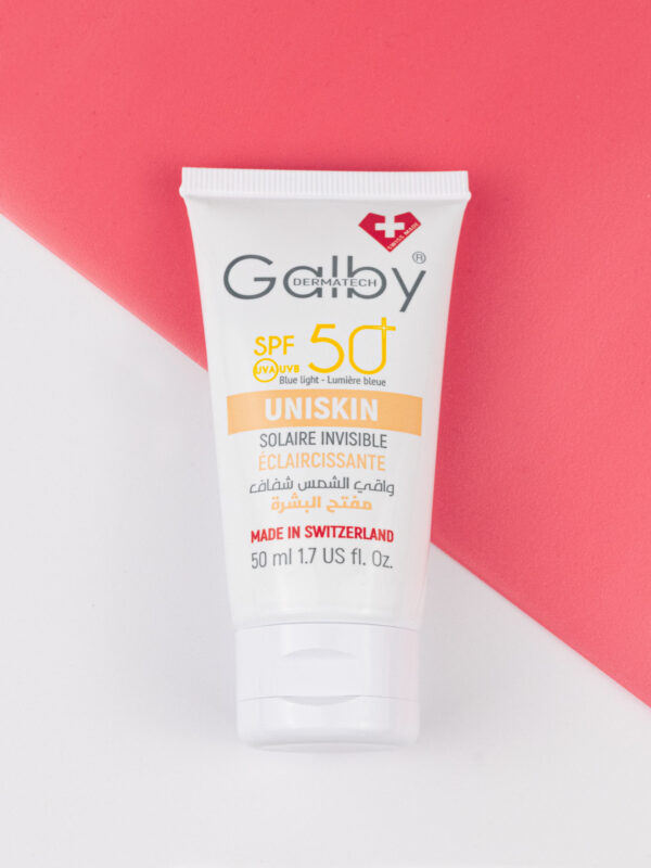 GALBY DERMATECH UNISKIN CRÈME SOLAIRE ÉCLAIRCISSANTE SPF50+ 50ml