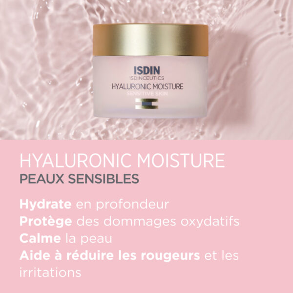 ISDIN ISDINCEUTICS PREVENT HYALURONIC MOISTURE CREME PEAU SENSIBLE 50G – Image 2