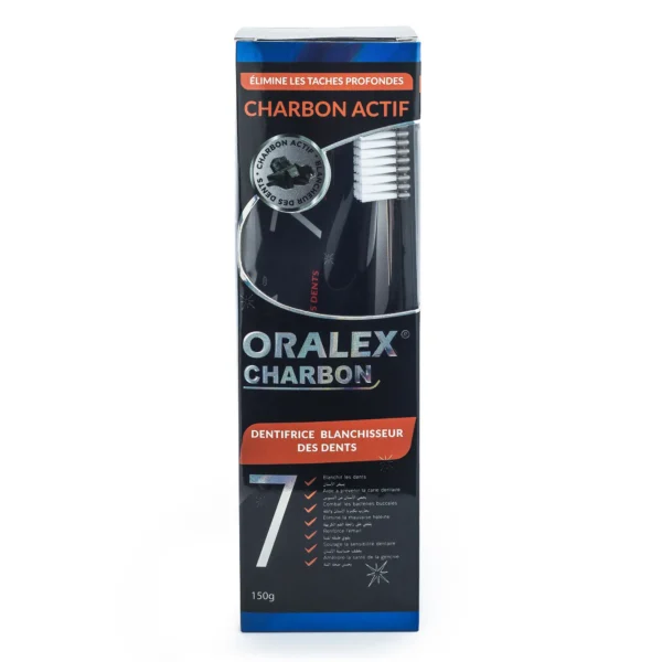 DENTIFRICE CHARBON AVEC BROSSE À DENTS 150G DENTIFRICE CHARBON AVEC BROSSE À DENTS 150G