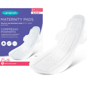 LANSINOH SERVIETTES MATERNITÉ  Taille M 2 Semaines et Plus - 12 Unités