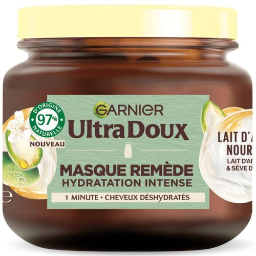 GARNIER ULTRA DOUX Masque Remède Hydratation Lait d’Amande 340ml GARNIER ULTRA DOUX Masque Remède Hydratation Lait d'Amande 340ml