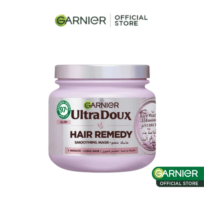 Garnier ultra doux rice water masque infusion d’eau de riz et amidon 340G Garnier ultra doux rice water masque infusion d’eau de riz et amidon 340G