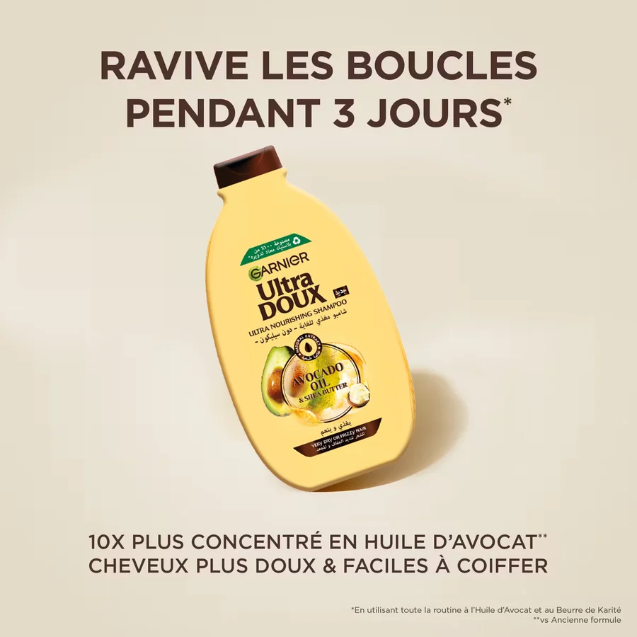 GARNIER Ultra Doux Shampooing Avocat & Karité 400ml GARNIER Ultra Doux Shampooing Avocat & Karité 400ml – Image 2