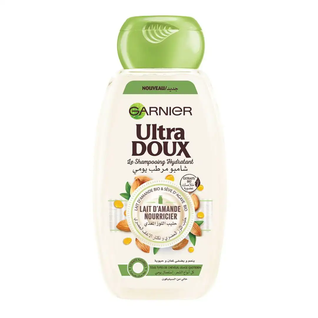 Garnier Ultra Doux Shampooing Hydratant au Lait d’Amande – 400 ml Garnier Ultra Doux Shampooing Hydratant au Lait d'Amande - 400 ml
