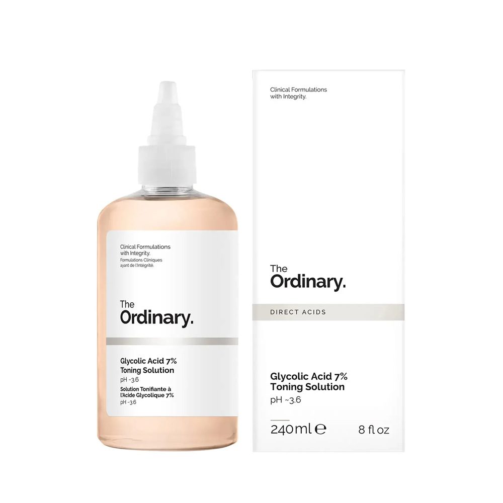 THE ORDINARY GLYCOLIC ACID 7% EXFOLIATING TONER 240 ML PH 3.6 THE ORDINARY GLYCOLIC ACID 7% EXFOLIATING TONER 240 ML PH 3.6